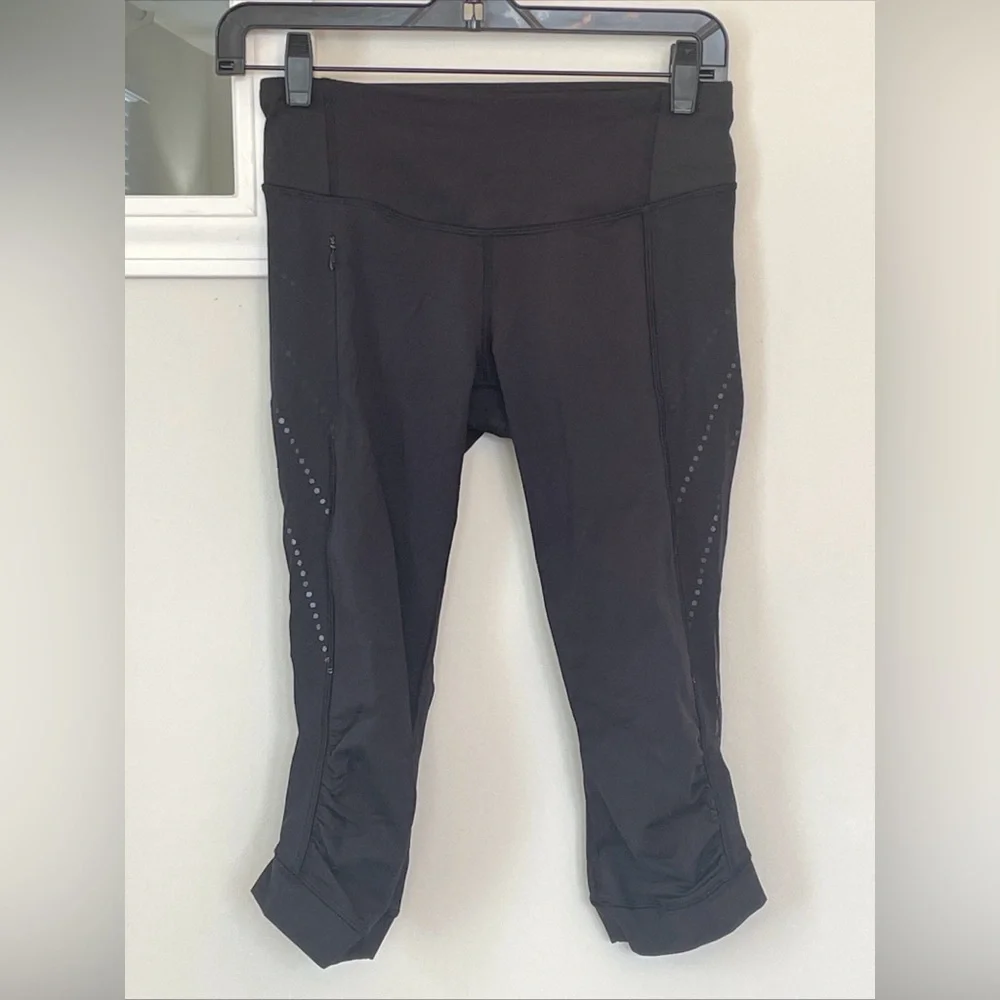 Lululemon Athletica Stop At Nothing Crop Leggings in Black Size 4 Tag Removed